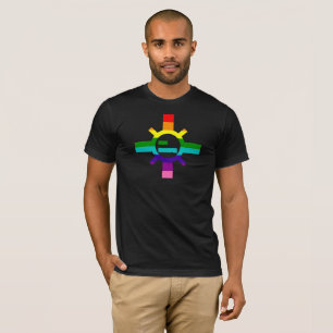 T-shirt Tee - shirt de fierté de l'arc-en-ciel LGBTQ de