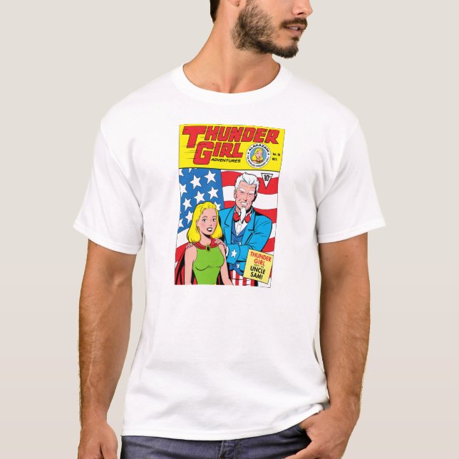 T-shirt Tee - shirt de fille du tonnerre des hommes (Devant)