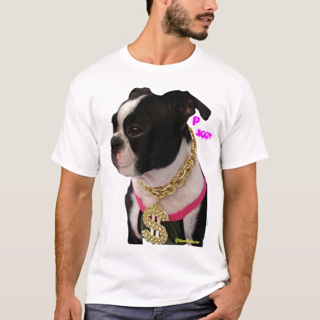 T-shirt Tee - shirt de frappeur de Boston Terrier (Devant)