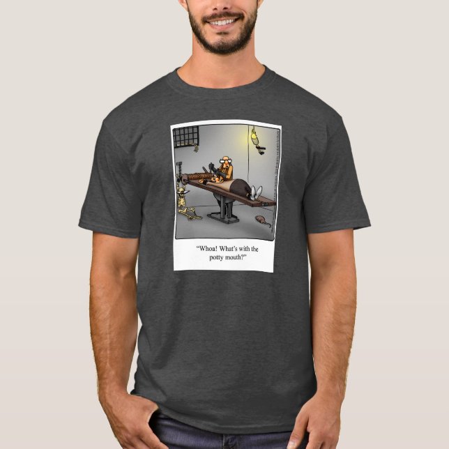 T-shirt Tee - shirt de l'Humour de donjon "Potty Mouth" (Devant)