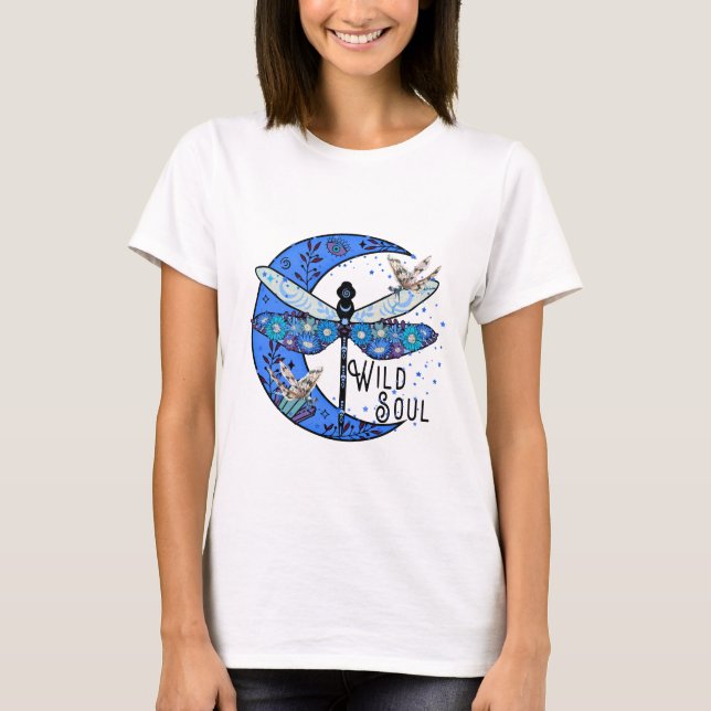 T-shirt Tee - shirt de lune mystique pour femme (Devant)