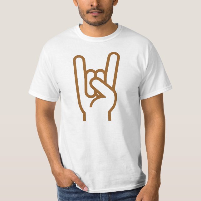 T-shirt Tee - shirt de main en métal (Devant)