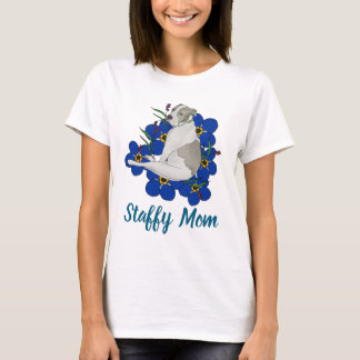 T-shirt Tee-shirt de maman Staffy – Art du Staffordshire B