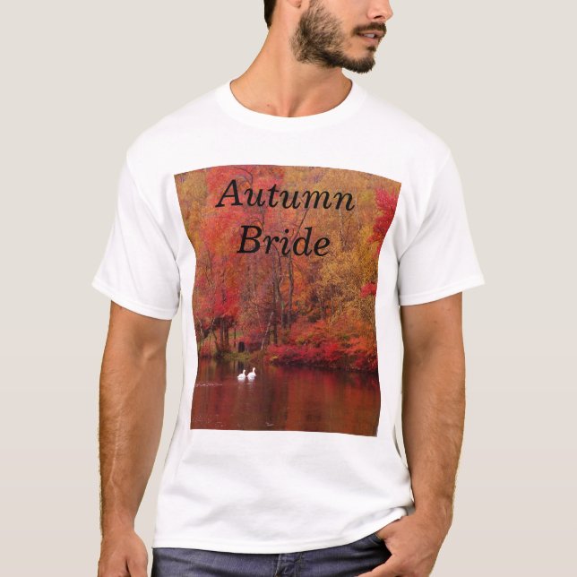 T-shirt Tee - shirt de mariée d'automne (Devant)