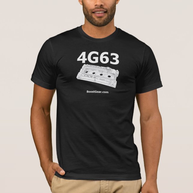 T-shirt Tee - shirt de Mitsubishi 4G63 Valvecover (Devant)