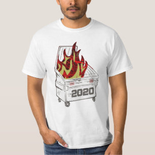 T-shirt Tee - shirt de pompiers, poubelle, feu, camion à