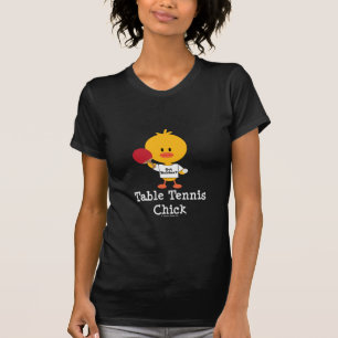 T-shirt Tee - shirt de poussin de ping-pong