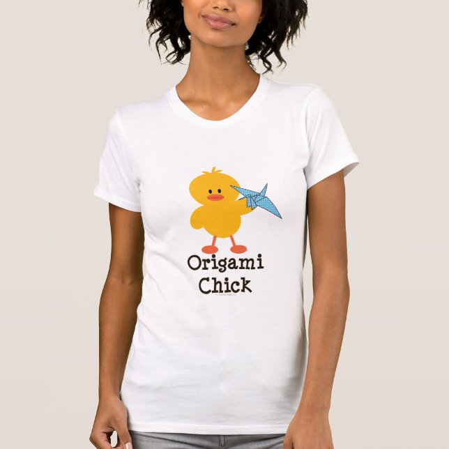 T-shirt Tee - shirt de poussin d'origami (Devant)