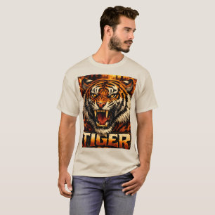 T-shirt Tee-shirt de rue graphique au tigre audacieux