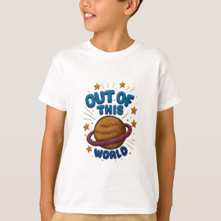 T-shirt Tee-shirt de style broderie "Hors de Ce Monde"