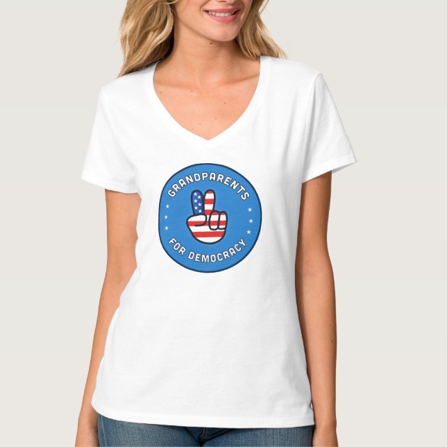 T-shirt Tee - shirt de V-Neck féminin (Devant)