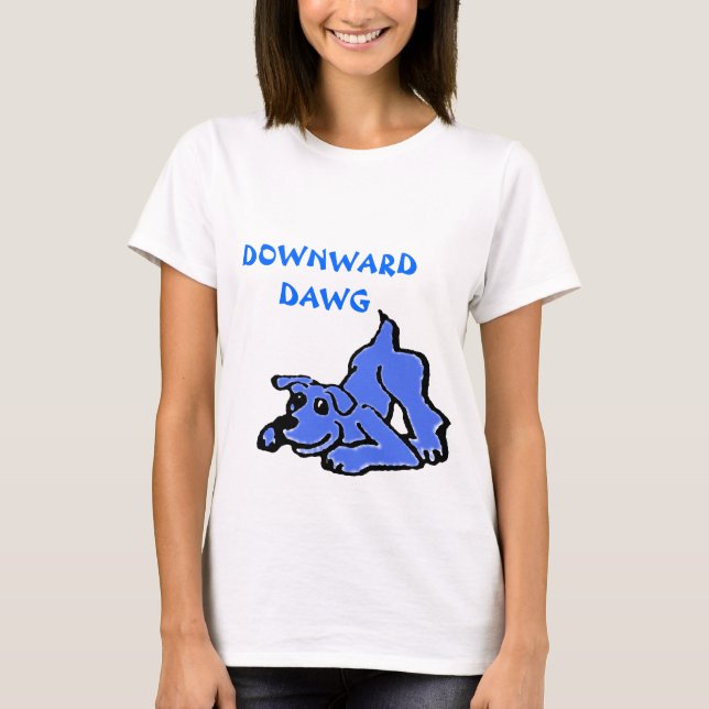 T-shirt TEE - SHIRT de yoga DOWNWARD DAWG (Devant)