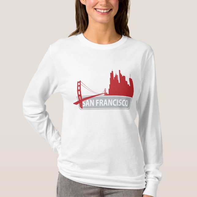 T-shirt Tee - shirt des femmes du Golden Gate Bridge de Sa (Devant)