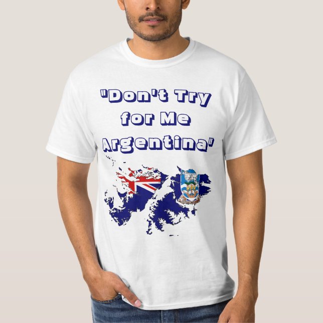 T-shirt Tee - shirt des Îles Falkland (Devant)