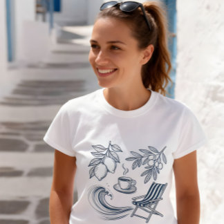 T-shirt Tee-shirt d'été de la Côte d'Amalfi