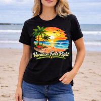 Tee-shirt d'été de l'île, Vacances ça se sent bien