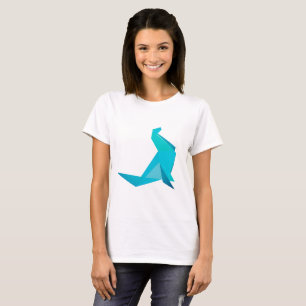 T-shirt Tee-shirt d'été Origami Phoque