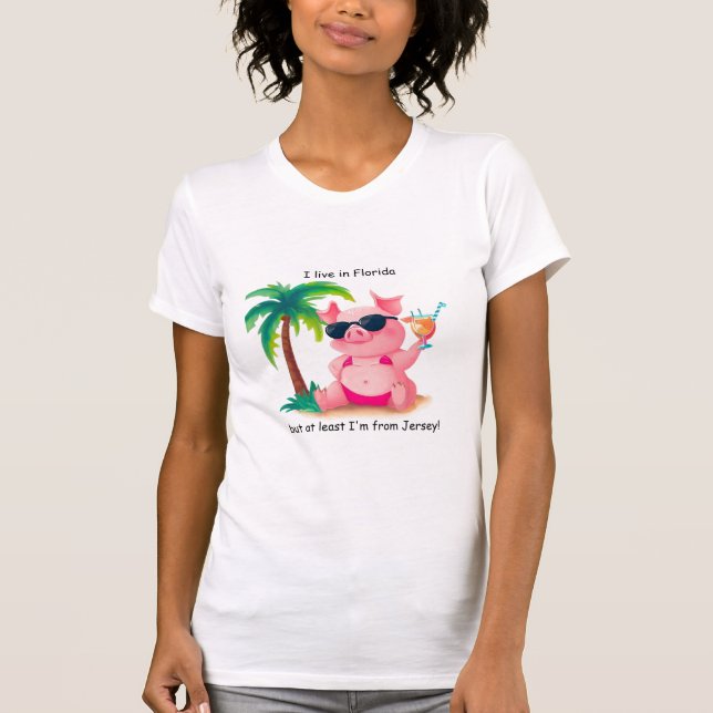 T-shirt Tee - shirt d'Humour du New Jersey (Devant)