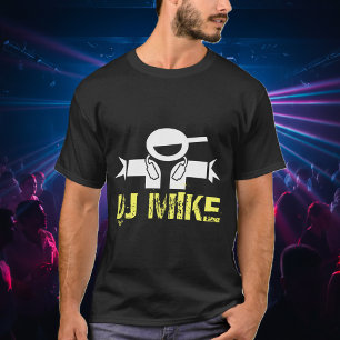 T-shirt Tee-shirt Disc Personnalisé Jockey / Deejay / DJ