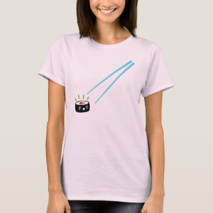 T-shirt Tee - shirt d'itadakimasu de sushi de Kawaii