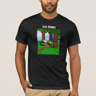T-shirt Tee - shirt d'obscurité de Hugger d'arbre de vélo