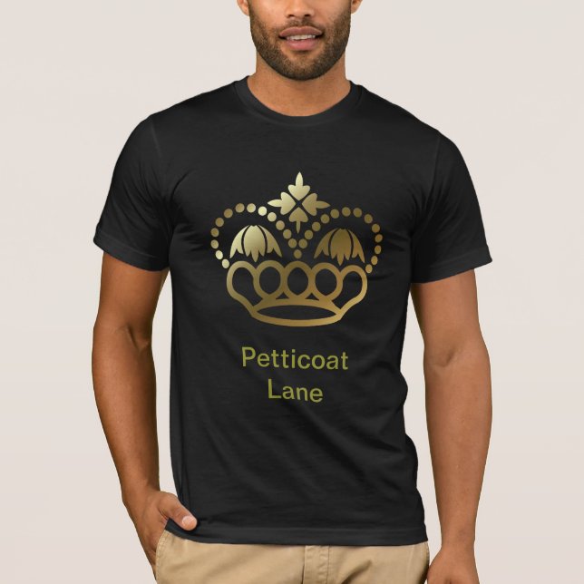 T-shirt Tee - shirt d'or de couronne - ruelle de jupon (Devant)