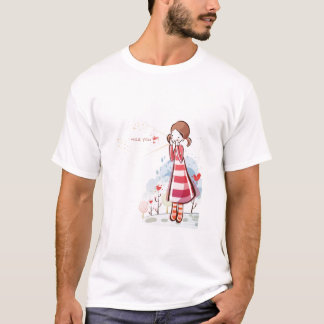 T-shirt Tee - shirt doux d'amants
