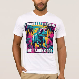 T-shirt Tee-shirt drôle avec un dinosaure en lunettes de s
