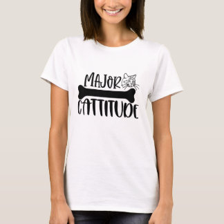 T-shirt Tee-shirt drôle Major Cattitude pour chat