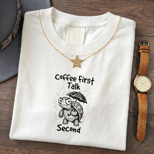 T-shirt Tee-shirt drôle Tortue Grumpy Café