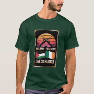 T-shirt Tee-shirt d'unité Irlande Palestine Saint Patrick