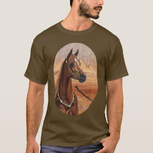 T-shirt Tee - shirt égyptien de cheval de princesse