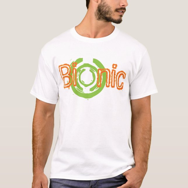 T-shirt Tee - shirt énervé bionique et cadeaux de logo (Devant)