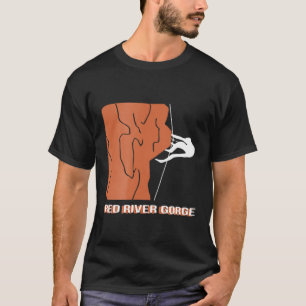 T-shirt Tee - shirt Escalade de Red River Gorge Rock