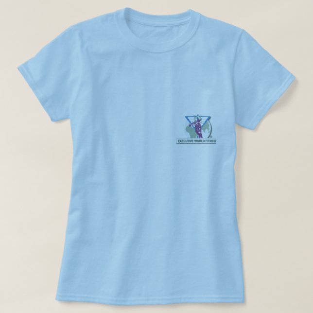 T-shirt Tee - shirt exécutif de forme physique du monde (Design devant)