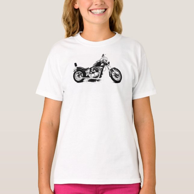 T-shirt Tee - shirt fait sur commande de moto (Devant)