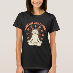 T-shirt Tee-shirt Félin Fin – Parfaitement Confiant