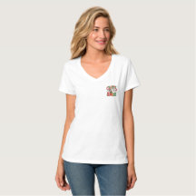 Tee-shirt féminin Cute Celebrate Christmas Santa S