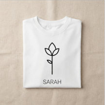 Tee-shirt fille à nom personnalisé