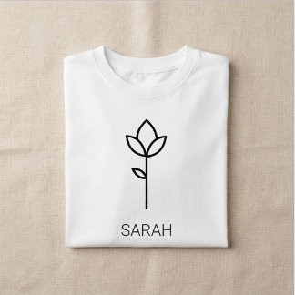 T-Shirt Tee-shirt fille à nom personnalisé