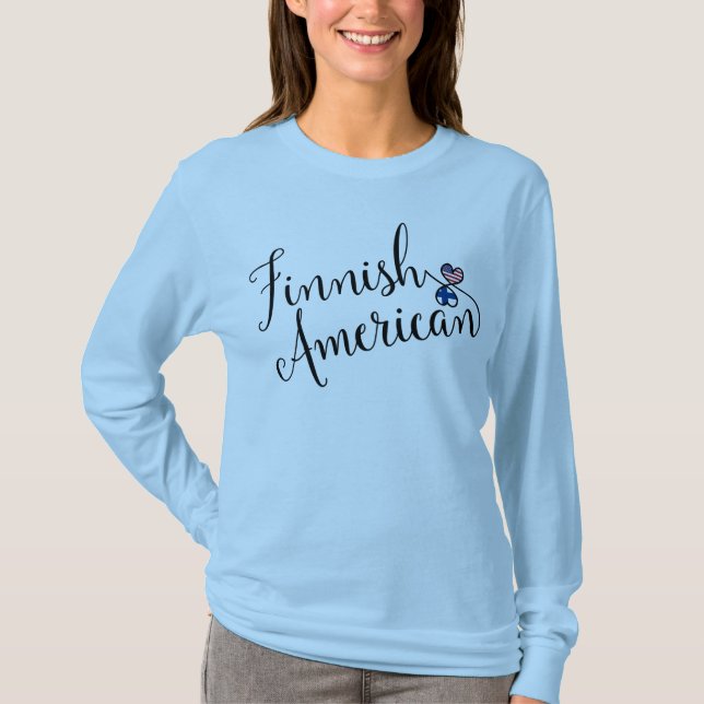 T-shirt Tee - shirt finlandais de coeurs d'Entwinted (Devant)