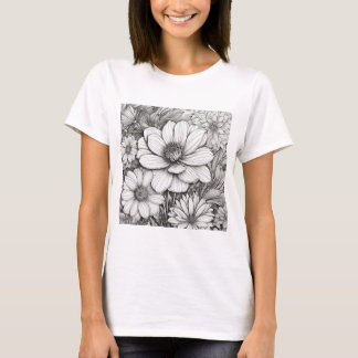 T-shirt Tee - shirt floral
