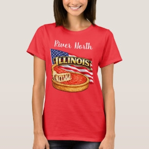 T-shirt Tee-shirt foncé pour femmes de l'Illinois