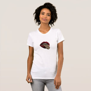 T-shirt Tee-shirt graphique avec lèvres impertinentes et l