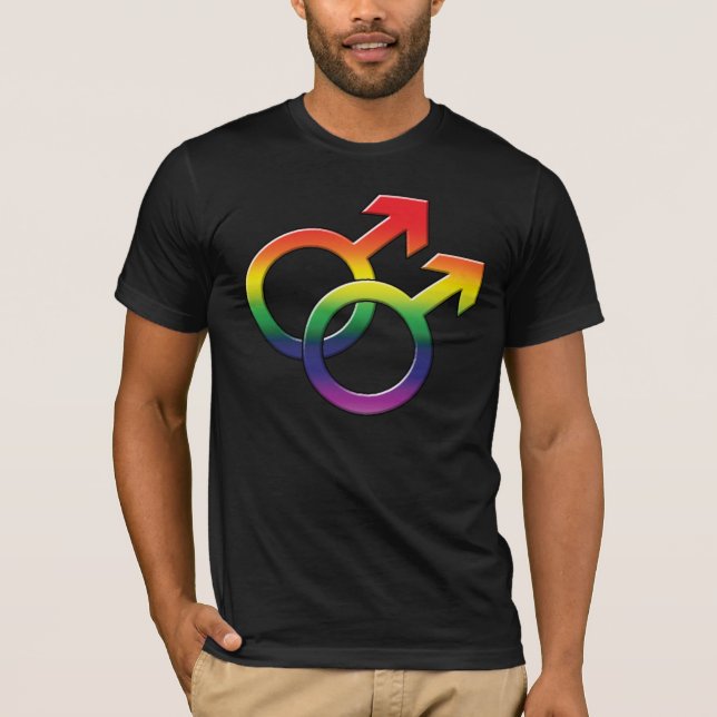 T-shirt Tee - shirt graphique gai - mâle Symbols_03 (Devant)