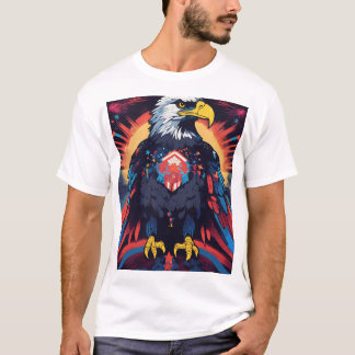 T-shirt Tee-shirt graphique Majestic Eagle Libérez votre e