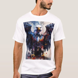 T-shirt Tee-shirt graphique Majestic Eagle Libérez votre e