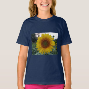 T-shirt Tee-shirt graphique tournesol ensoleillé pour fill