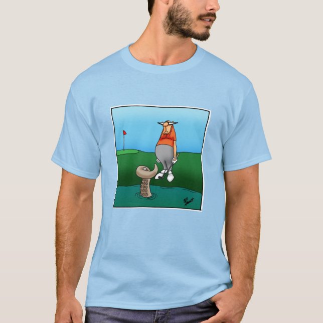 T-shirt Tee - shirt Humour de golf (Devant)