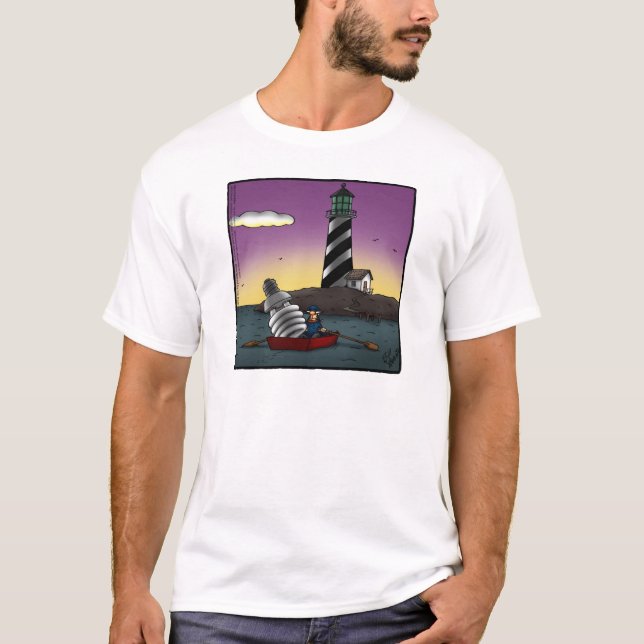 T-shirt Tee - shirt Humour de phare Funny (Devant)